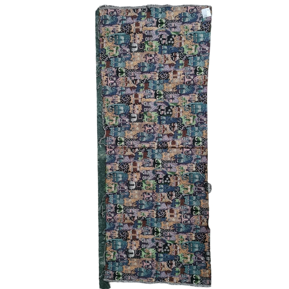 1/2m Running cloth jacquard cats pattern. - Picture 2 of 3